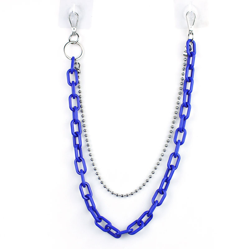 Mindenféle egyezésű nadrág, lánccal ellátott deréklánc, hip-hop lánc, Street Earth, menő sikkes stílusú unisex diszkó függőnadrág, láncékszer