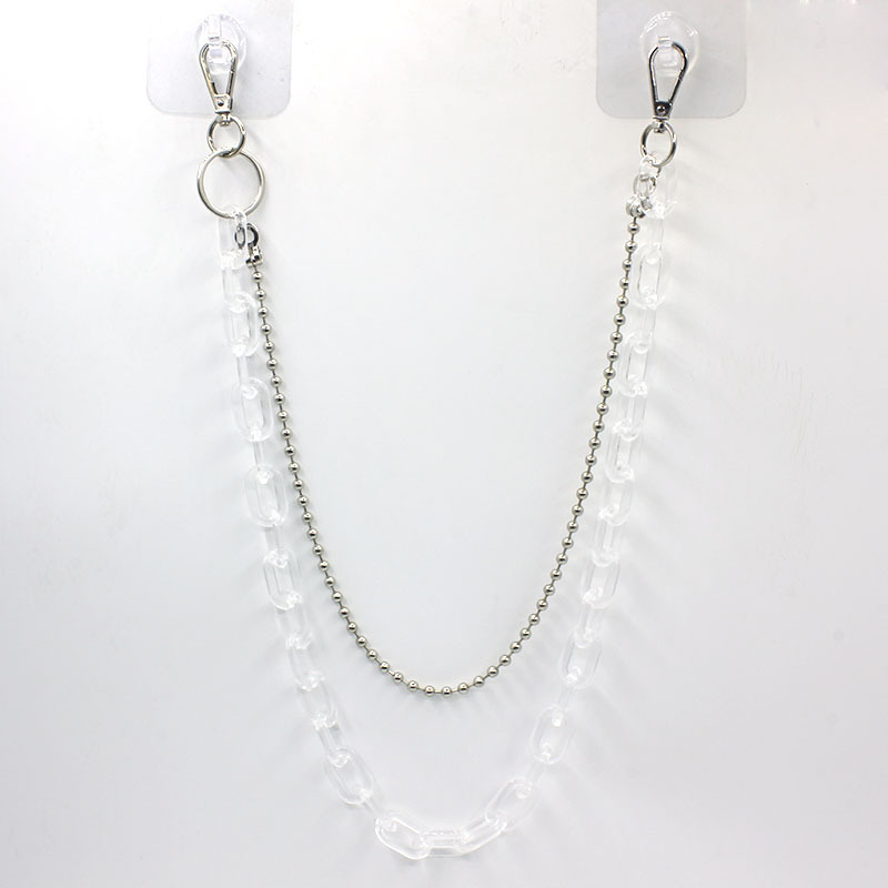 Mindenféle egyezésű nadrág, lánccal ellátott deréklánc, hip-hop lánc, Street Earth, menő sikkes stílusú unisex diszkó függőnadrág, láncékszer