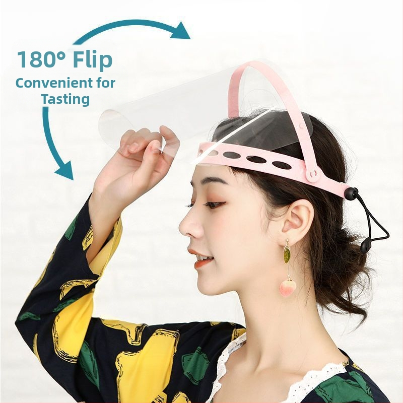 Köögis toiduvalmistamise õlikindel pritsmemask isolatsioonimask naistele läbipaistev toiduvalmistamismask täisnäo näokaitseks