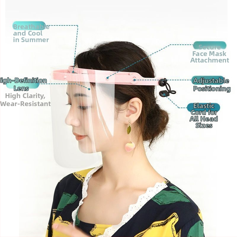 Köögis toiduvalmistamise õlikindel pritsmemask isolatsioonimask naistele läbipaistev toiduvalmistamismask täisnäo näokaitseks