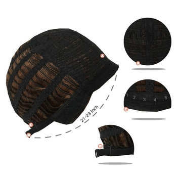 Väliskaubanduse uued parukad Euroopa ja Ameerika meeste pruunist keemilisest kiust peakatted, lühikesed lokkis juuksed, kohevad väikesemahulised parukad, tootjad