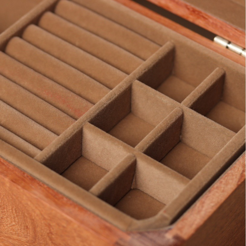 Burmai körte ékszer fülbevaló tárolódoboz Wen play ékszerek nagy kapacitású kínai ékszerdoboz vintage tömörfa ékszerdoboz