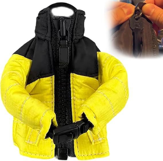 Határokon átnyúló új kulcstartó mini pehelykabát kulcstartó mini pehelykabát medál dekoráció