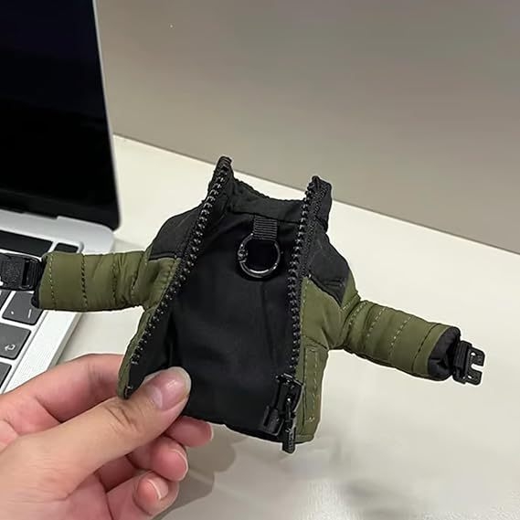 Határokon átnyúló új kulcstartó mini pehelykabát kulcstartó mini pehelykabát medál dekoráció