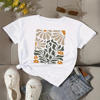 2024-es, határokon átnyúló, rövid ujjú póló, európai és amerikai nyári, új, női divatos, hétköznapi, otthoni, ingázós, minden mérkőzésre alkalmas, kerek nyakú, rövid ujjú póló