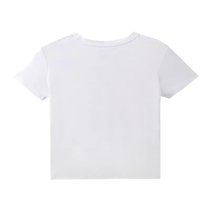 2024-es, határokon átnyúló, rövid ujjú póló, európai és amerikai nyári, új, női divatos, hétköznapi, otthoni, ingázós, minden mérkőzésre alkalmas, kerek nyakú, rövid ujjú póló