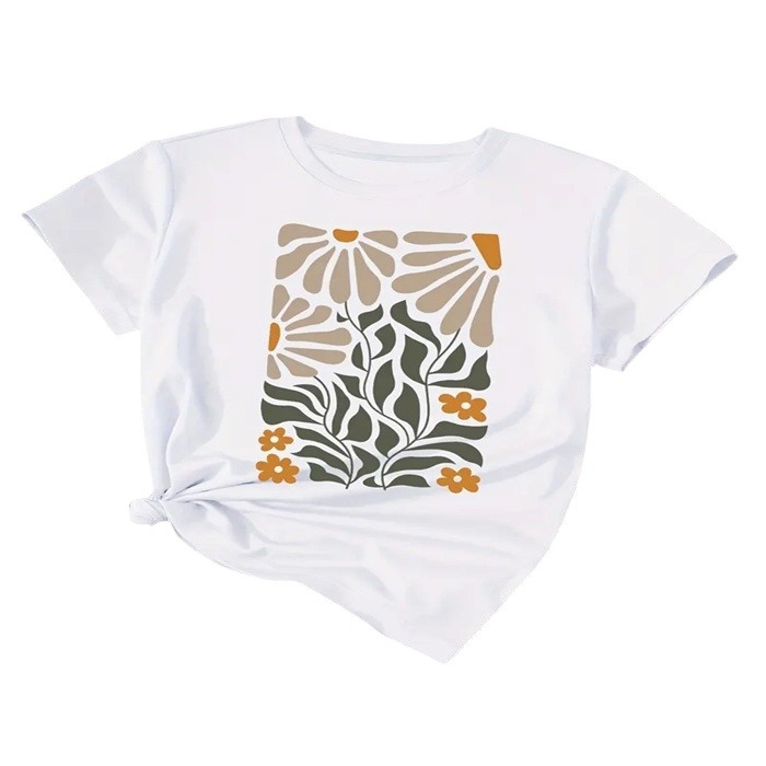 2024-es, határokon átnyúló, rövid ujjú póló, európai és amerikai nyári, új, női divatos, hétköznapi, otthoni, ingázós, minden mérkőzésre alkalmas, kerek nyakú, rövid ujjú póló