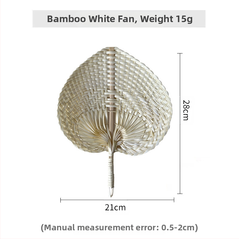 Vietnami jellegzetes őszibarack alakú bambusz legyező, nyári legyező, művészi pu legyező, kis, friss, kreatív, kézzel tekerős színes legyező