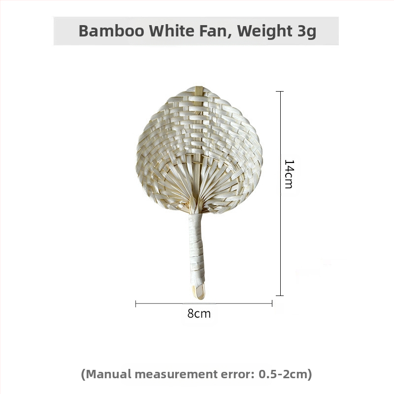 Vietnami jellegzetes őszibarack alakú bambusz legyező, nyári legyező, művészi pu legyező, kis, friss, kreatív, kézzel tekerős színes legyező