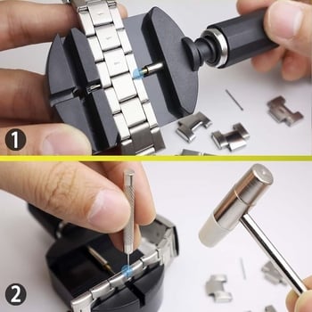 Kella lüli eemaldamise komplekti rihma vahetuse tööriist rihma reguleerimiseks kella tihvti vahetus, kellahaamer, vedrulatt