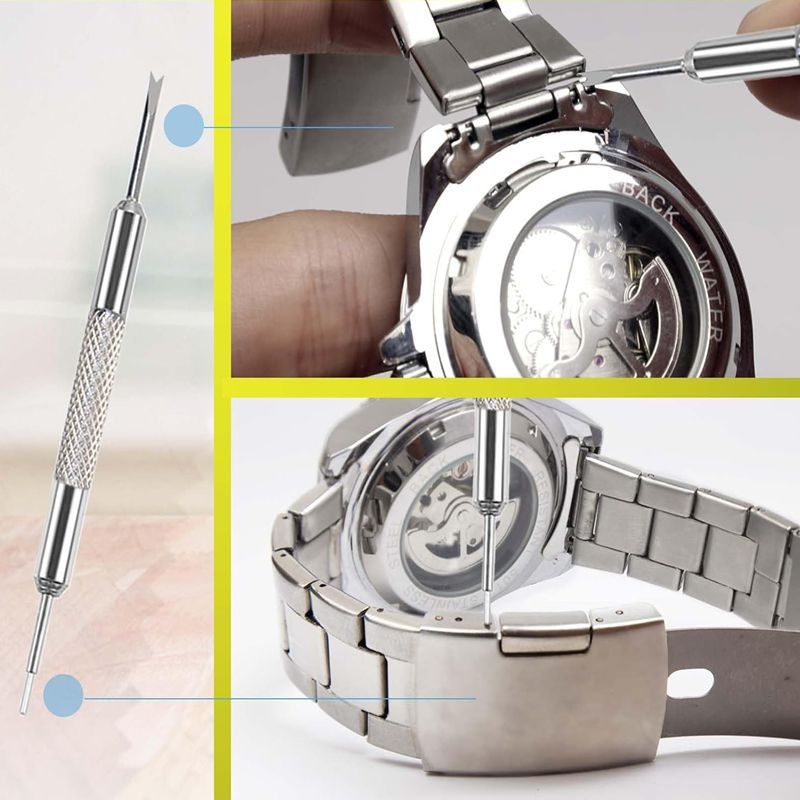 Kella lüli eemaldamise komplekti rihma vahetuse tööriist rihma reguleerimiseks kella tihvti vahetus, kellahaamer, vedrulatt