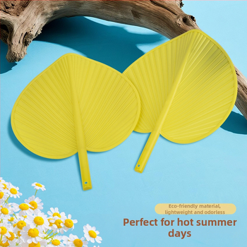 Πλαστικός ανεμιστήρας με φύλλα cattail, παλιομοδίτικος, χειροκίνητος, μη σάπιος καλοκαιρινός ανεμιστήρας, ανεμιστήρας απωθητικός κουνουπιών, ανεμιστήρας μπανάνας, παλιός ανεμιστήρας ηλίανθου, χειροποίητος καλοκαιρινός παιδικός ανεμιστήρας