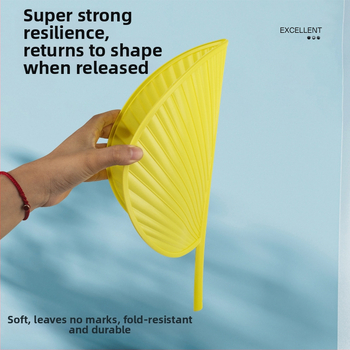 Πλαστικός ανεμιστήρας με φύλλα cattail, παλιομοδίτικος, χειροκίνητος, μη σάπιος καλοκαιρινός ανεμιστήρας, ανεμιστήρας απωθητικός κουνουπιών, ανεμιστήρας μπανάνας, παλιός ανεμιστήρας ηλίανθου, χειροποίητος καλοκαιρινός παιδικός ανεμιστήρας