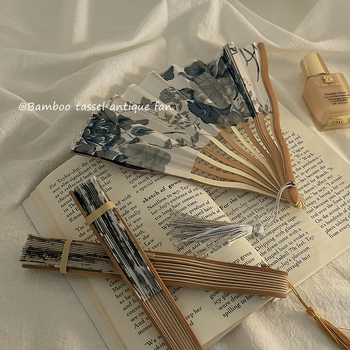 Αντίκα πτυσσόμενος ανεμιστήρας κινέζικου στιλ καλοκαιρινός ανεμιστήρας Hanfu Cheongsam νέος μίνι φορητός πτυσσόμενος ανεμιστήρας κινέζικου στιλ