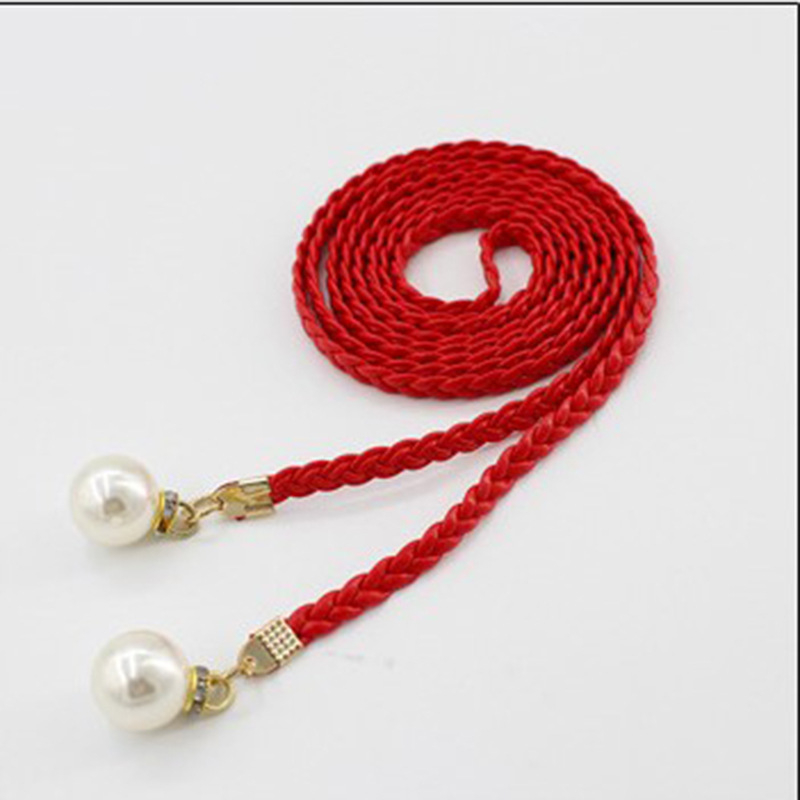 Koreai stílusú őszi és téli új női szőtt öves ruhadíszítés szuper hosszú koreai bársony vékony derékláncos öv