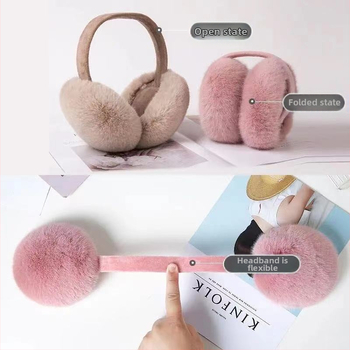 Πτυσσόμενα ωτοασπίδες χονδρικής ωτοασπίδες ζεστό χειμώνα γυναίκα χαριτωμένο φοιτητής Ωτοασπίδες Προστασία αυτιών βελούδινα ωτοασπίδες αντιψυκτικό