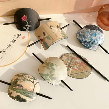 Ιδιοσυγκρασία Νέο Κινέζικο Στυλ Εθνικό Στυλ Φουρκέτα Προηγμένη Αίσθηση Αρχαία Ζωγραφική Μαλλιών Σανταλόξυλο Φουρκέτα Γυναικεία Αρχαία Στυλ Αξεσουάρ Μαλλιών Hanfu