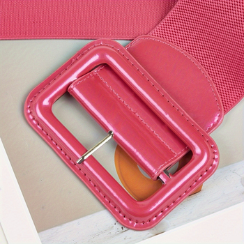 Ženski retro svestrani elastični remen s kvadratnom kopčom iz tvornice