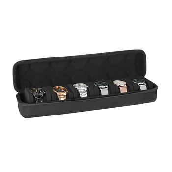 Tiesiogiai gamykloje sandėlyje esanti laikrodžių laikymo dėžutė 6 EVA užtrauktuko maišelio nešiojama kolekcija laikrodžių dėžutė