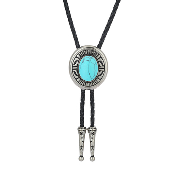 Παπιγιόν πόλο Western Denim kaierte από κράμα ψευδαργύρου σε σχήμα λαδιού, ανδρικό σμόκιν, αξεσουάρ