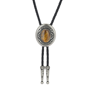 Παπιγιόν πόλο Western Denim kaierte από κράμα ψευδαργύρου σε σχήμα λαδιού, ανδρικό σμόκιν, αξεσουάρ