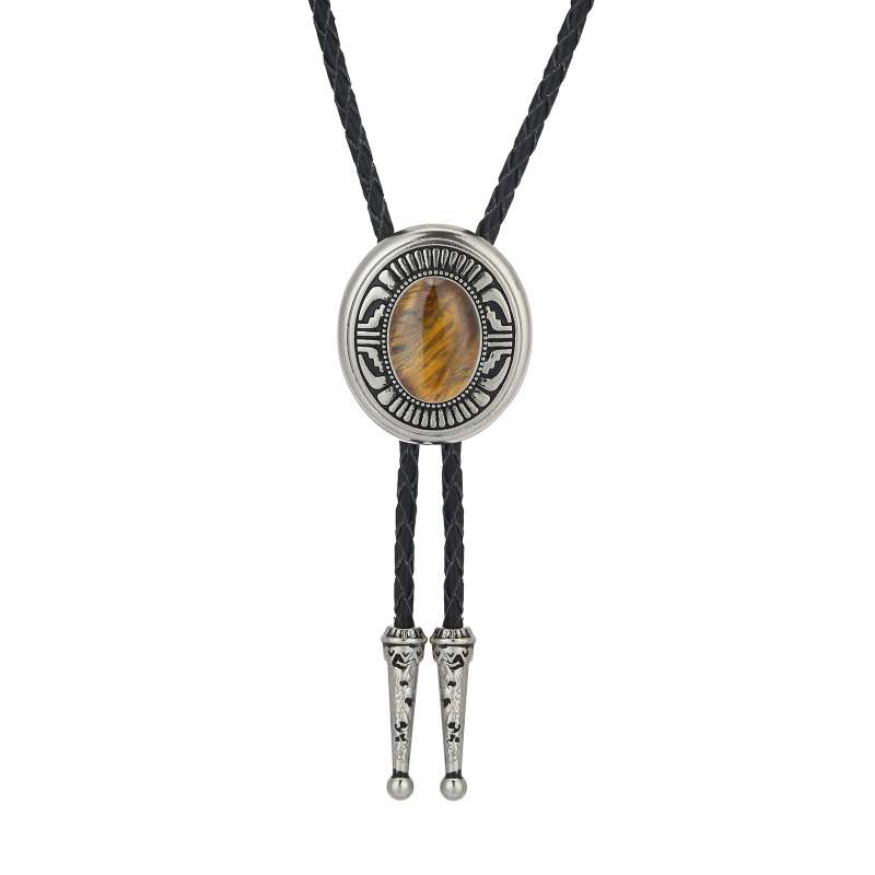 Western Denim pólónyakkendő, kaierte csepp olajcink ötvözet bőr csokornyakkendő, férfi szmoking kiegészítők