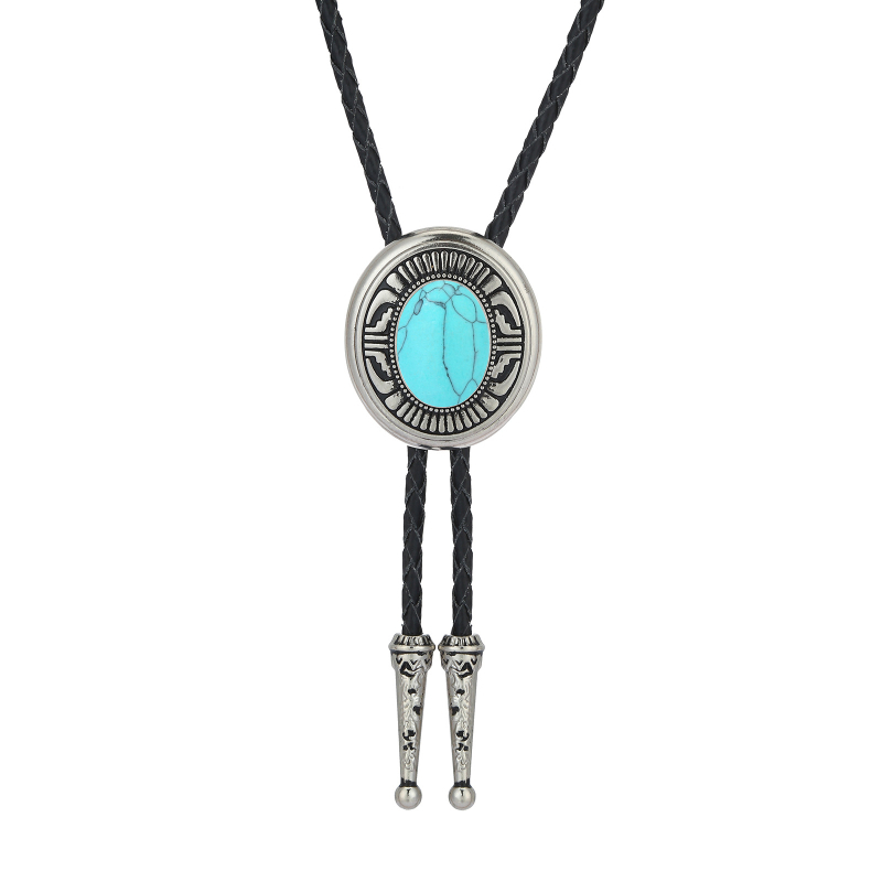 Western Denim pólónyakkendő, kaierte csepp olajcink ötvözet bőr csokornyakkendő, férfi szmoking kiegészítők