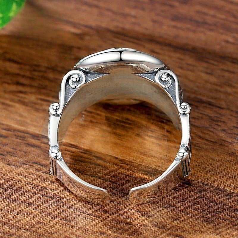 Taigu férfi uralkodó 925 ezüst gyűrű Oroszlánkirály ezüst ékszer mutatóujj gyűrű retró személyiség divatos férfi ajándék