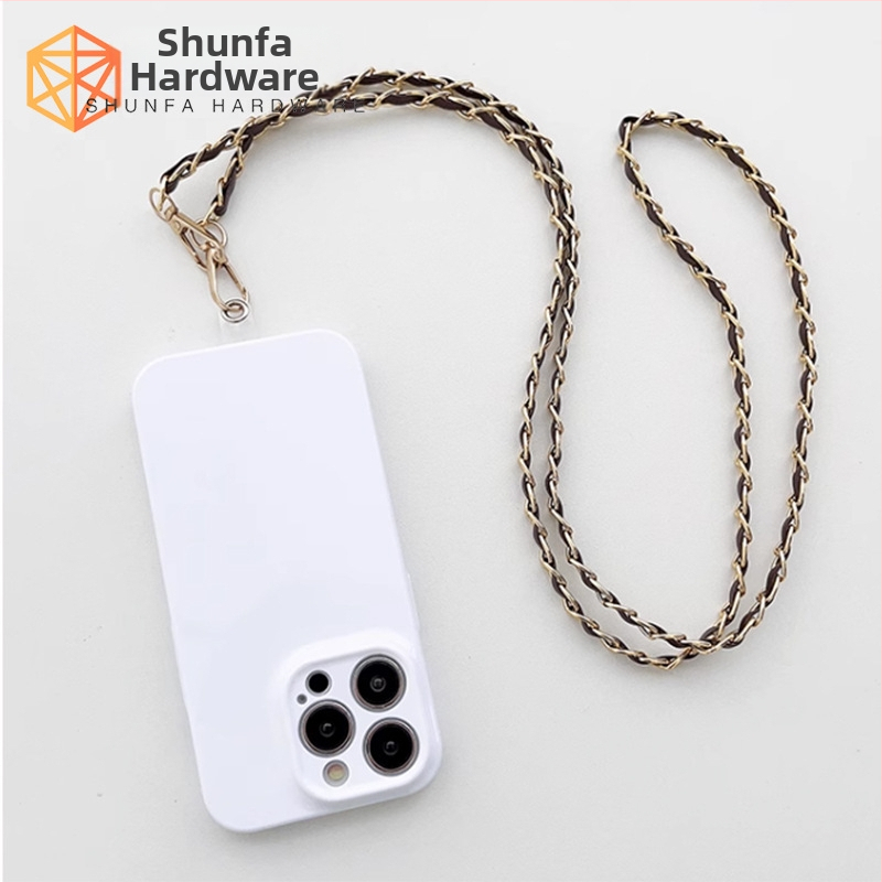 Нова кожена чанта с алуминиева верижка и метална верижка за презрамка, чанта в стил Chanel, презрамка за рамо от изкуствена кожа, верижка за през рамо