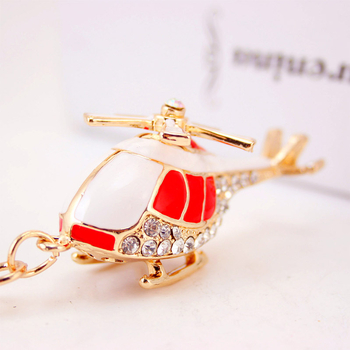 Coolxi Jewelry Airplane Helicopter Model Metal Pendant Keychain Ανδρικό Μπρελόκ Μοτοσικλέτας Μικρό Δώρο