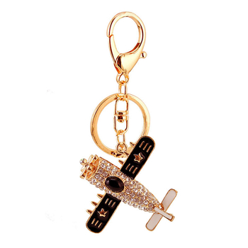 Coolxi Jewelry Airplane Helicopter Model Metal Pendant Keychain Ανδρικό Μπρελόκ Μοτοσικλέτας Μικρό Δώρο