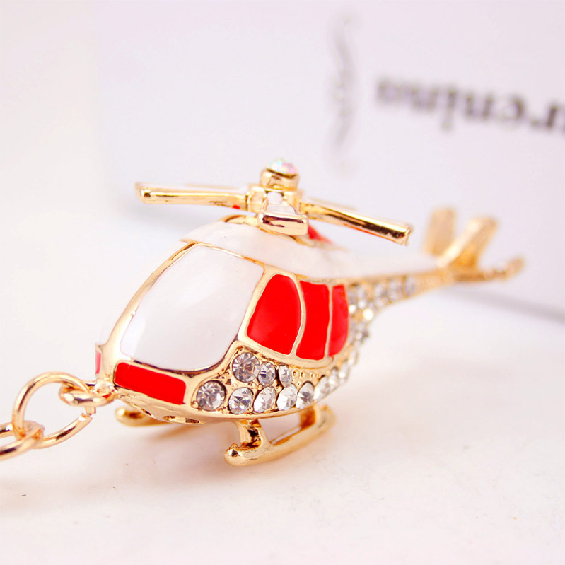 Coolxi ékszer repülőgép helikopter modell fém medál kulcstartó férfi motorkerékpár kulcstartó kis ajándék