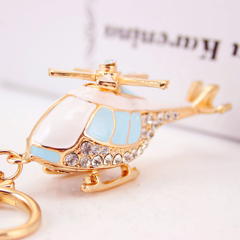 Coolxi ékszer repülőgép helikopter modell fém medál kulcstartó férfi motorkerékpár kulcstartó kis ajándék
