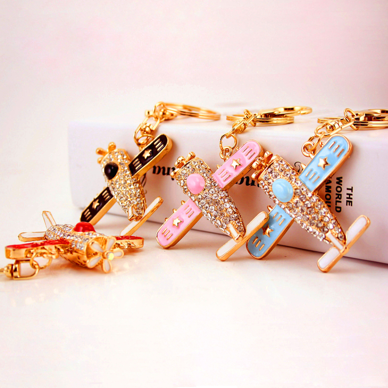 Coolxi ékszer repülőgép helikopter modell fém medál kulcstartó férfi motorkerékpár kulcstartó kis ajándék