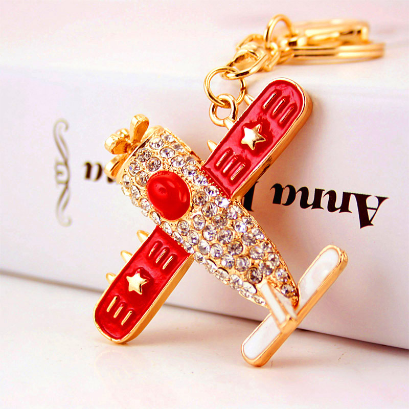 Coolxi ékszer repülőgép helikopter modell fém medál kulcstartó férfi motorkerékpár kulcstartó kis ajándék