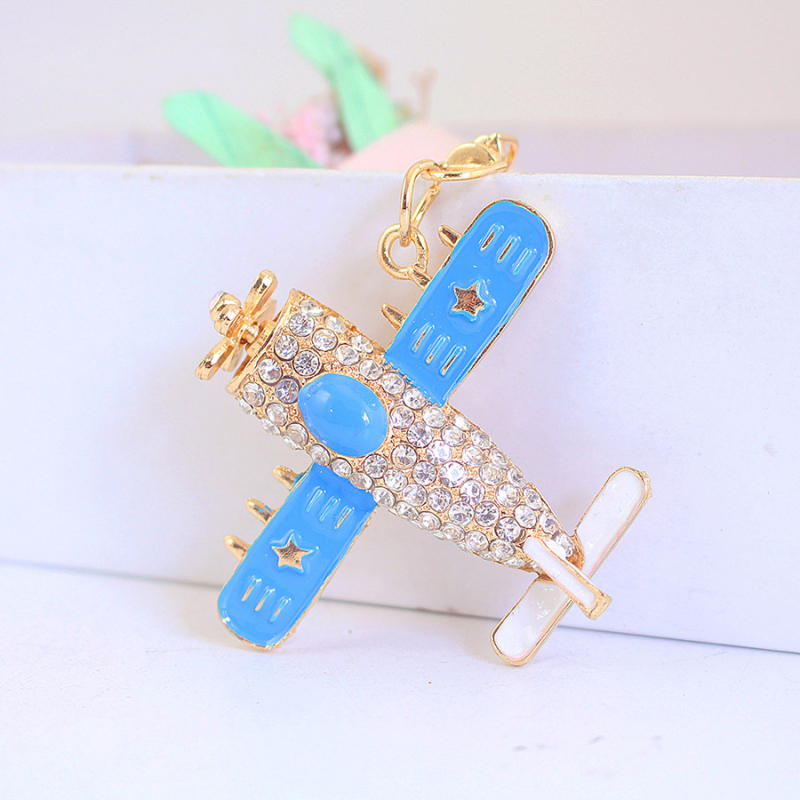 Coolxi ékszer repülőgép helikopter modell fém medál kulcstartó férfi motorkerékpár kulcstartó kis ajándék