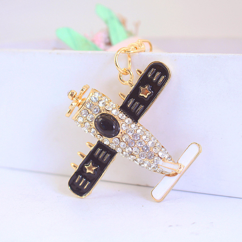 Coolxi ékszer repülőgép helikopter modell fém medál kulcstartó férfi motorkerékpár kulcstartó kis ajándék