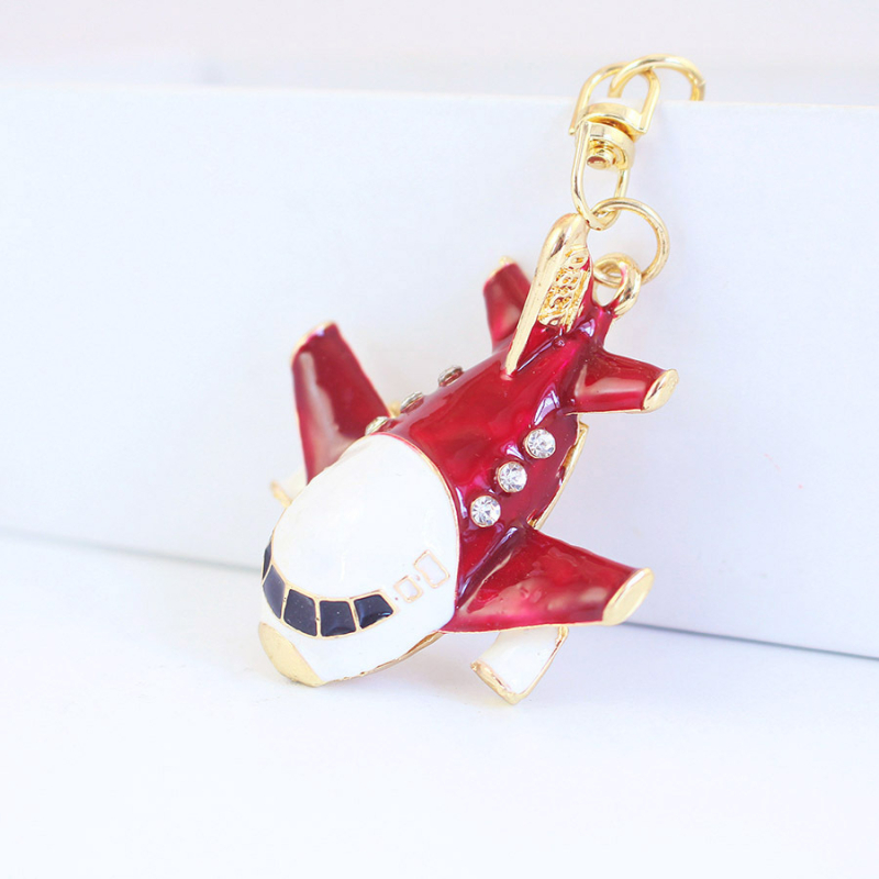 Coolxi ékszer repülőgép helikopter modell fém medál kulcstartó férfi motorkerékpár kulcstartó kis ajándék