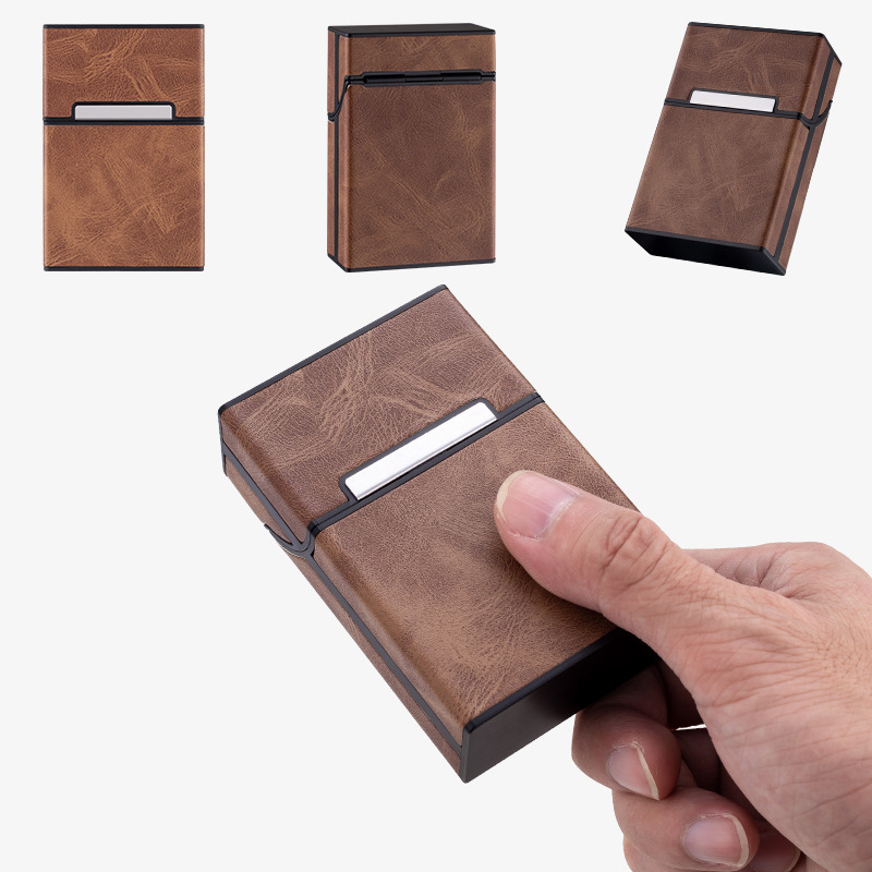 Határokon átnyúló új cigarettatartó 20 darabos kreatív cigarettatartó, felhajtható, hordozható, puha táska, cigarettatartó védőtok, bőrtok, divatos márka