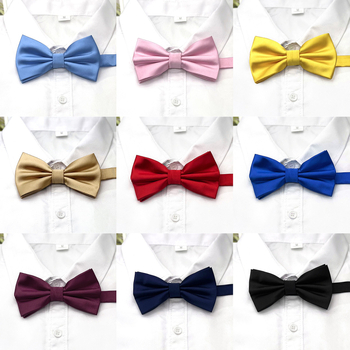 Férfi kiváló minőségű, egyszínű, kétrétegű, 30%-os divatos csokornyakkendő, ruházati kiegészítő, esküvői üzleti csokornyakkendő