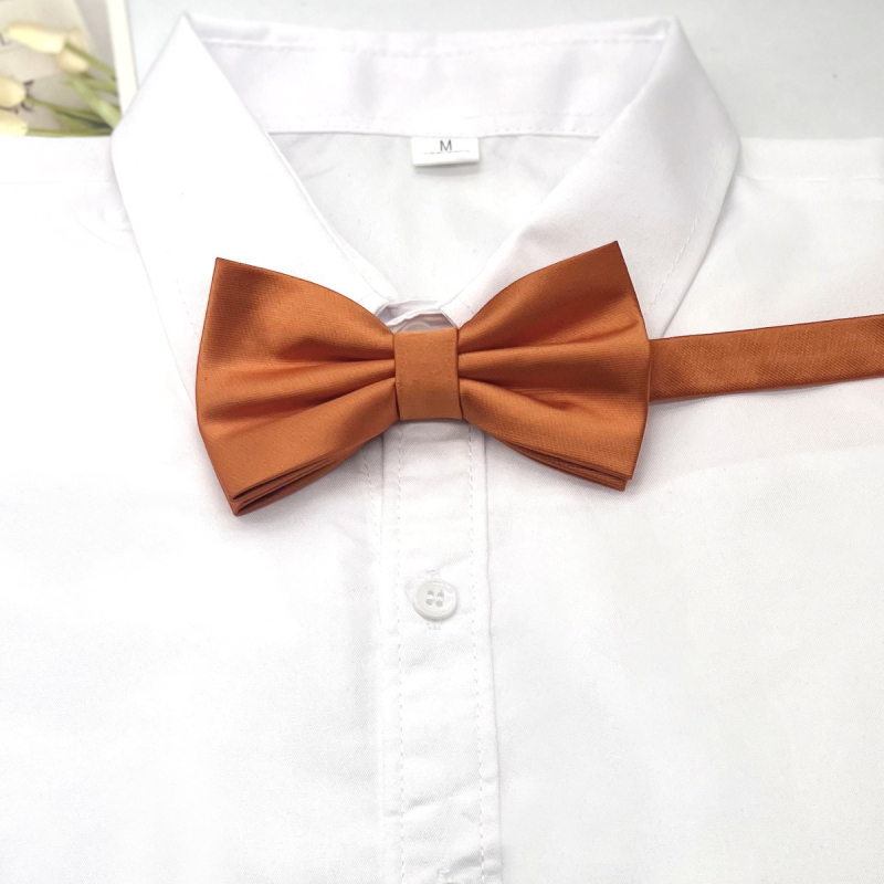 Férfi kiváló minőségű, egyszínű, kétrétegű, 30%-os divatos csokornyakkendő, ruházati kiegészítő, esküvői üzleti csokornyakkendő