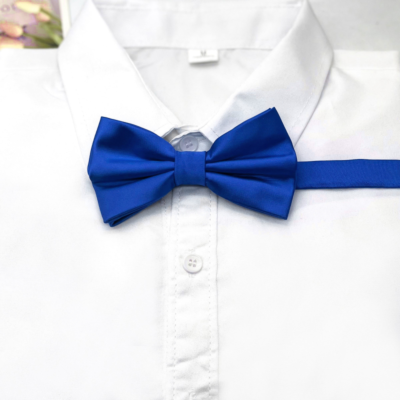 Férfi kiváló minőségű, egyszínű, kétrétegű, 30%-os divatos csokornyakkendő, ruházati kiegészítő, esküvői üzleti csokornyakkendő