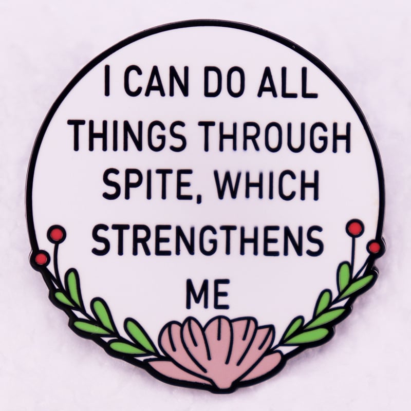 Aš galiu viską padaryti per apmaudo sagės ženkliuko aksesuarus