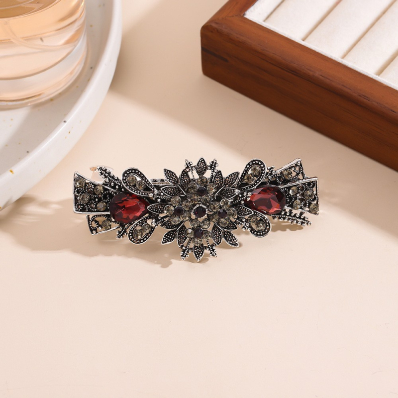 Plaukų segtukas, viršutinis segtukas, korėjietiško stiliaus plaukų aksesuarai, elegantiškas cirkonio spyruoklinis segtukas, mažas, pusės segtuko suaugusiųjų galvos apdangalas, drugelis, moteriškas