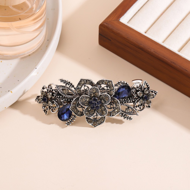 Plaukų segtukas, viršutinis segtukas, korėjietiško stiliaus plaukų aksesuarai, elegantiškas cirkonio spyruoklinis segtukas, mažas, pusės segtuko suaugusiųjų galvos apdangalas, drugelis, moteriškas