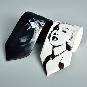 Euroopa ja Ameerika moodne vabaaja retro isikupärastatud lipsuga trükitud mustvalge meeste pidulik rõivas äriklientidele Shaoxing Shengzhou uus 8cm