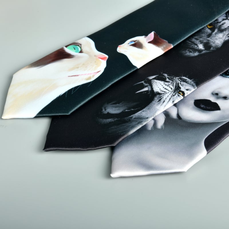 Euroopa ja Ameerika moodne vabaaja retro isikupärastatud lipsuga trükitud mustvalge meeste pidulik rõivas äriklientidele Shaoxing Shengzhou uus 8cm