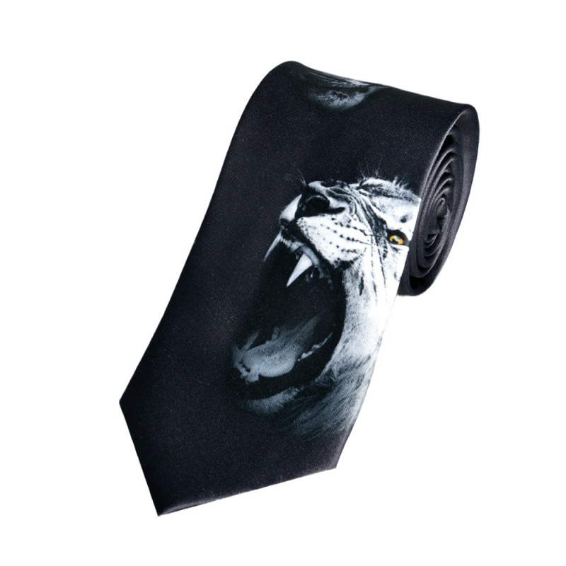 Euroopa ja Ameerika moodne vabaaja retro isikupärastatud lipsuga trükitud mustvalge meeste pidulik rõivas äriklientidele Shaoxing Shengzhou uus 8cm