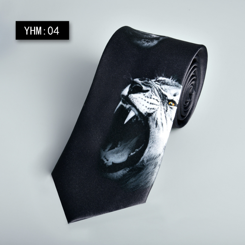 Euroopa ja Ameerika moodne vabaaja retro isikupärastatud lipsuga trükitud mustvalge meeste pidulik rõivas äriklientidele Shaoxing Shengzhou uus 8cm