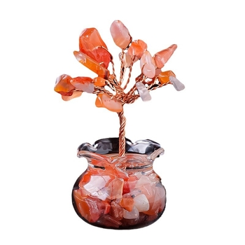 Φυσικό κρυστάλλινο χαλίκι, δέντρο πλούτου, αμέθυστος, δέντρο πλούτου, δημιουργική διακόσμηση επιφάνειας εργασίας, στολίδια δέντρου ζωής αυτοκινήτου